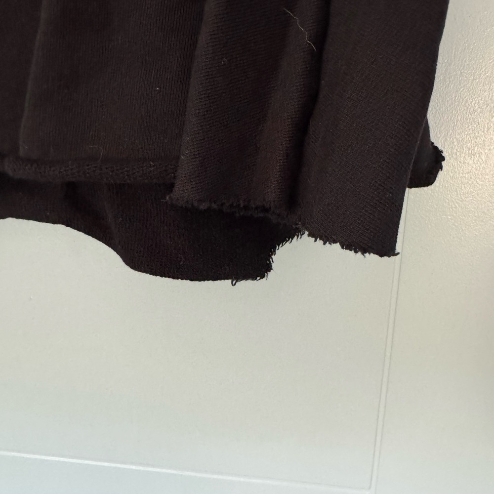 Frank & Eileen Tee Lab Hoodie Raw Edge distressed Black- M - Picture 4 of 4